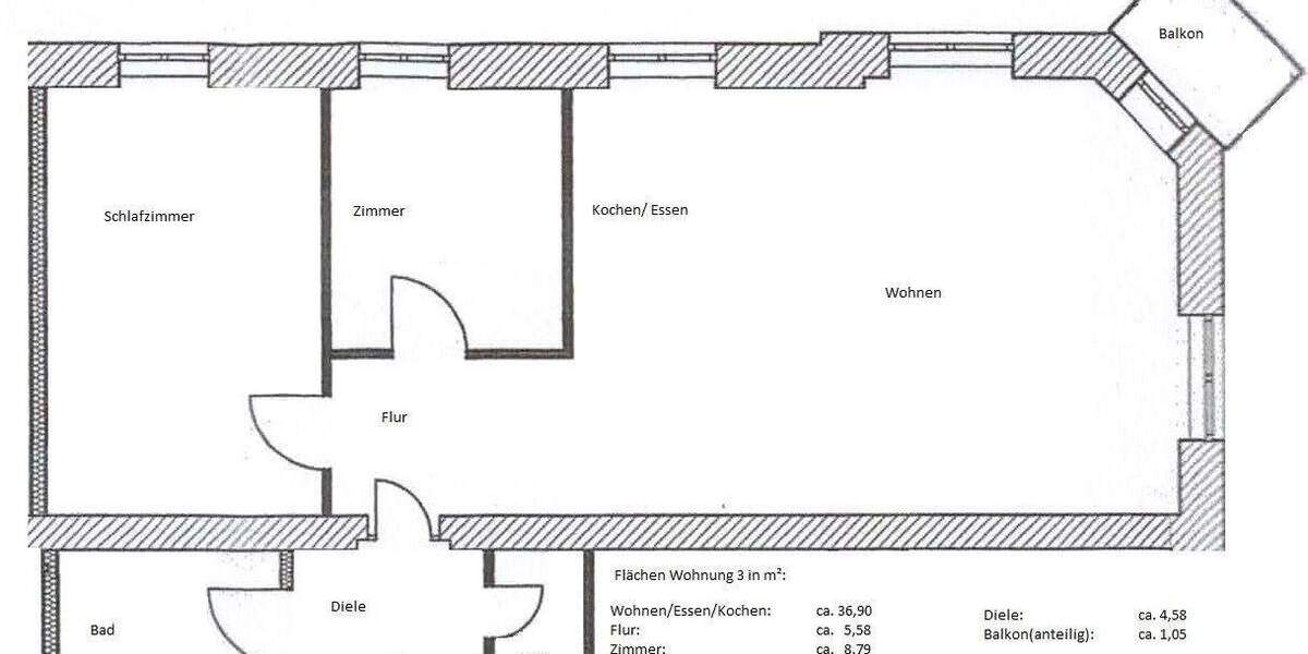 Etagenwohnung Dresden Tolkewitz/Seidnitz-Nord - 3 Zimmer, 81 m&sup2;, 239.000&euro; | Angebot:25743014