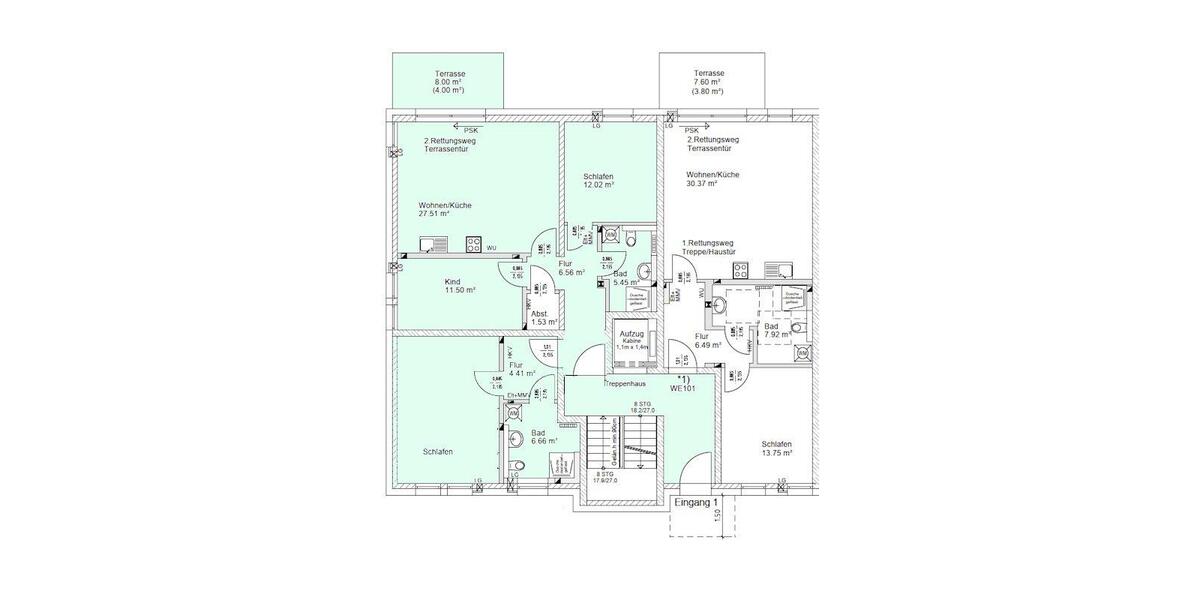 Erdgeschoßwohnung Dresden Klotzsche - 4 Zimmer, 100 m&sup2;, 1.750&euro; | Angebot:26477172
