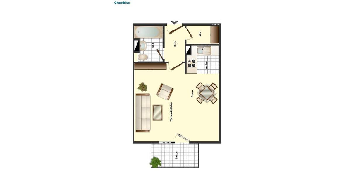 Etagenwohnung Dresden Schönfeld-Weißig - 1 Zimmer, 41 m&sup2;, 340&euro; | Angebot:27572607