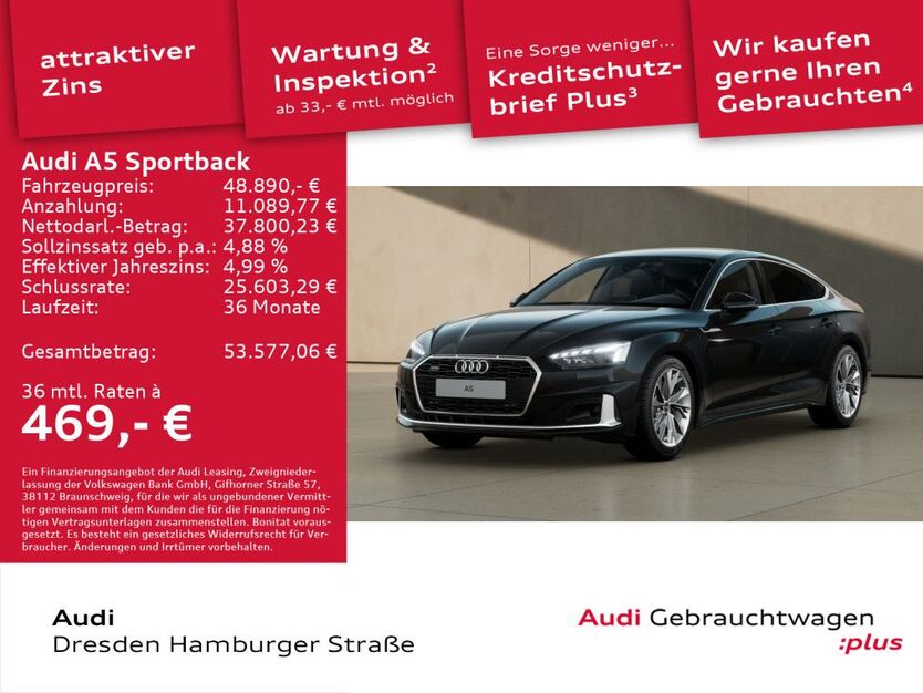 Audi A5 25.656 km 39.890 € Dresden 01067