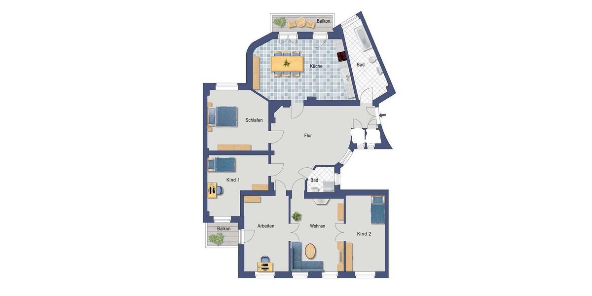 Etagenwohnung Dresden Prohlis - 5 Zimmer, 169 m&sup2;, 1.899&euro; | Angebot:26459115