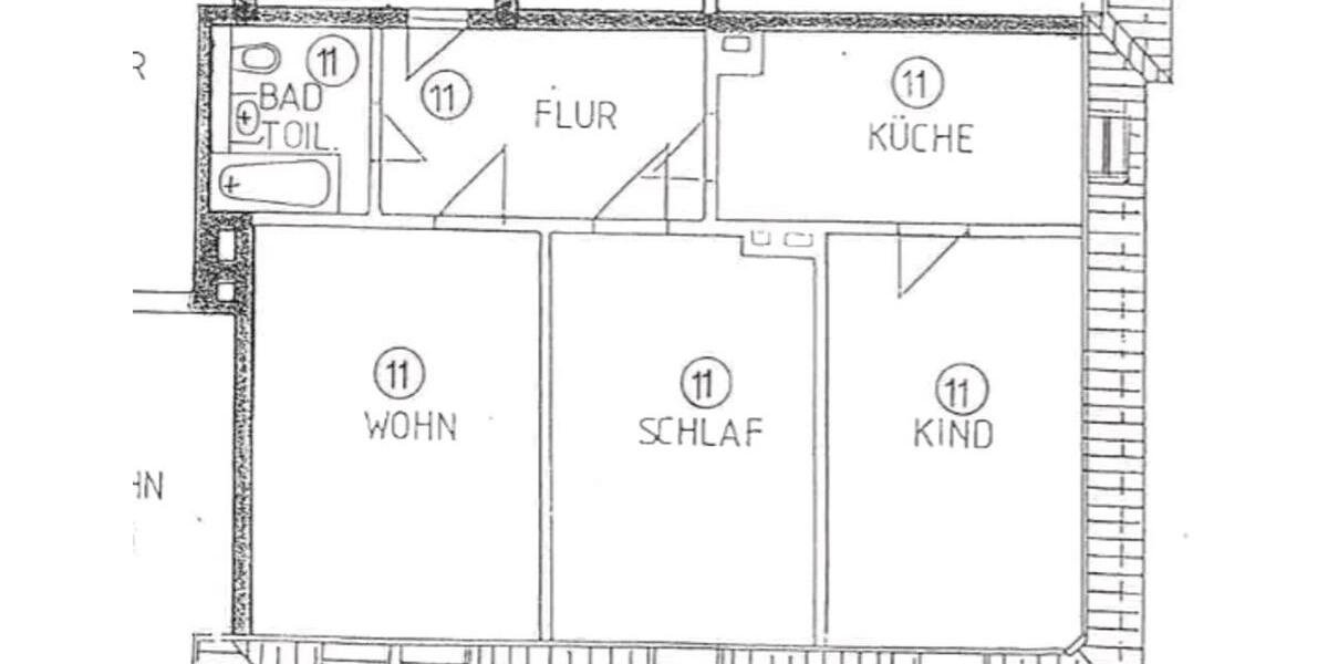 Dachgeschoßwohnung Dresden Cotta - 3 Zimmer, 74 m&sup2;, 1.030&euro; | Angebot:25790611