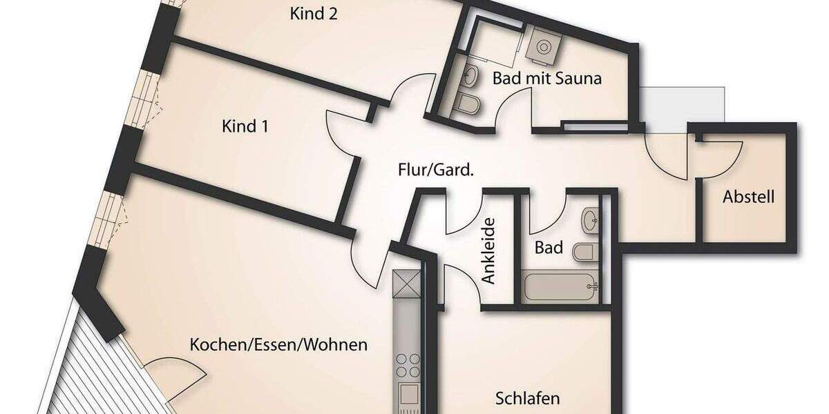 Etagenwohnung Dresden / Leipziger Vorstadt Leipziger Vorstadt - 4 Zimmer, 116 m&sup2;, 642.600&euro; | Angebot:25822604