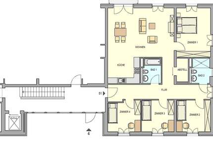 Wohnung Weinböhla - 5 Zimmer, 133 m&sup2;, 1.563&euro; | Angebot:24456649