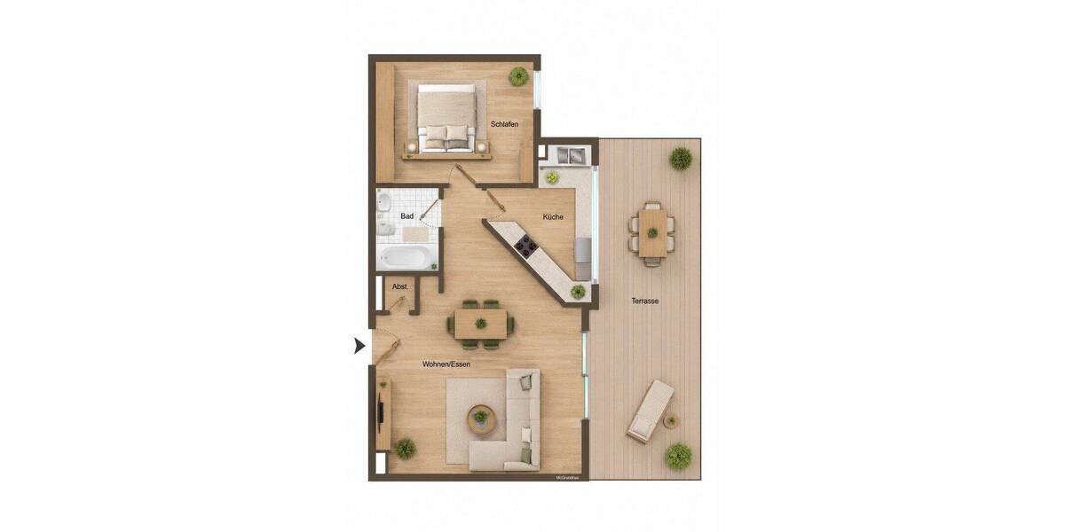 Etagenwohnung Weinböhla - 2 Zimmer, 62 m&sup2;, 868&euro; | Angebot:26929332