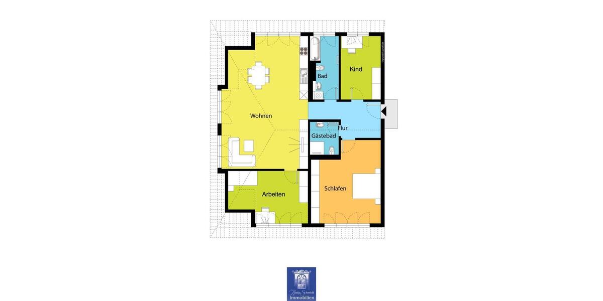 Dachgeschoßwohnung Pirna - 4 Zimmer, 129 m&sup2;, 1.488&euro; | Angebot:25422972