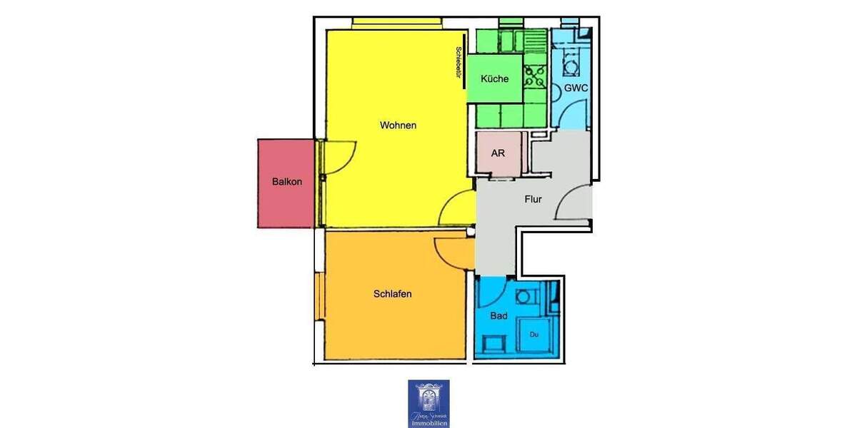 Etagenwohnung Dresden Kleinzschachwitz - 2 Zimmer, 47 m&sup2;, 395&euro; | Angebot:25803088