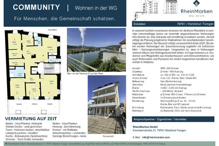 WG Zimmer 4er WG Waldshut-Tiengen zentrale Innenstadtlage