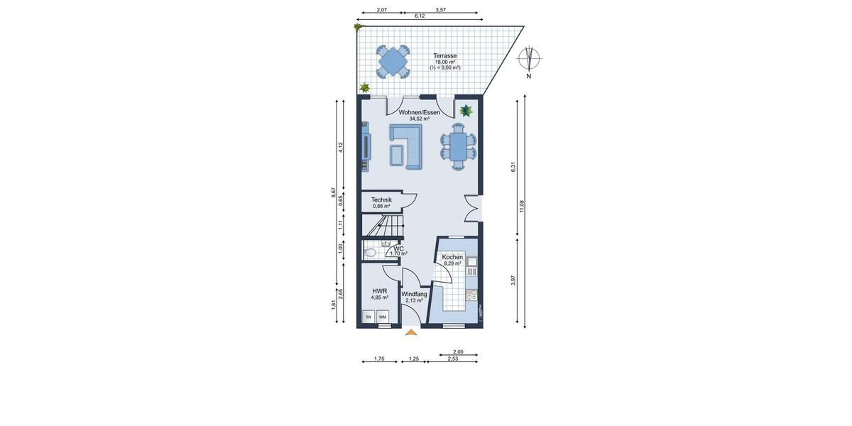 Familienfreundliches Reihenendhaus mit Garten zur Miete in Radebeul-Naundorf! 5 zimmer