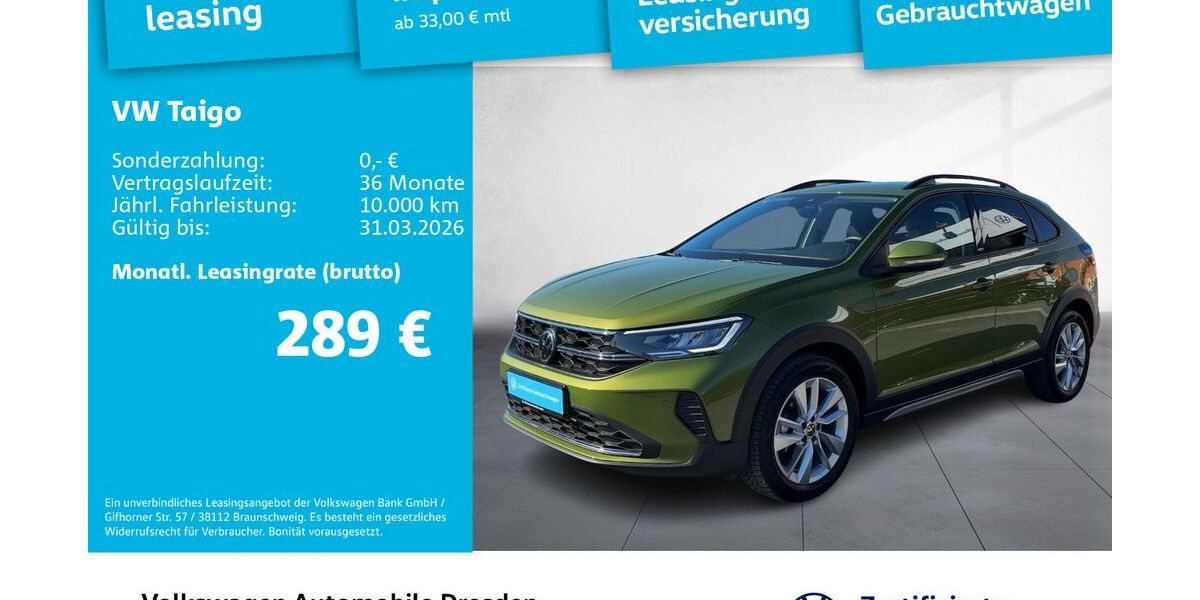 VW Taigo 11.023 km 25.485 &euro; Dresden 01067