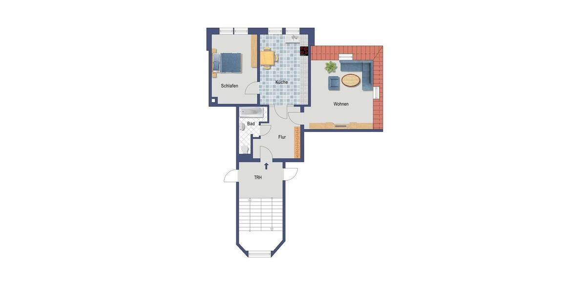 Etagenwohnung Dresden Blasewitz - 2 Zimmer, 64 m&sup2;, 859&euro; | Angebot:25571382