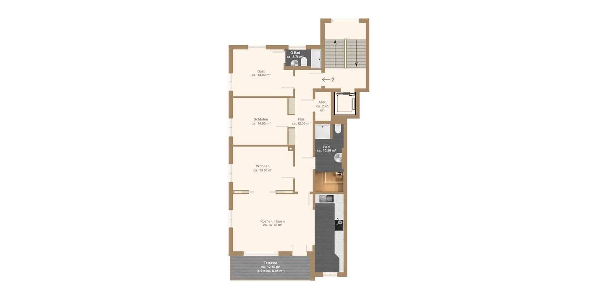 Etagenwohnung Dresden Trachau - 4 Zimmer, 115 m&sup2;, 590.000&euro; | Angebot:26741859