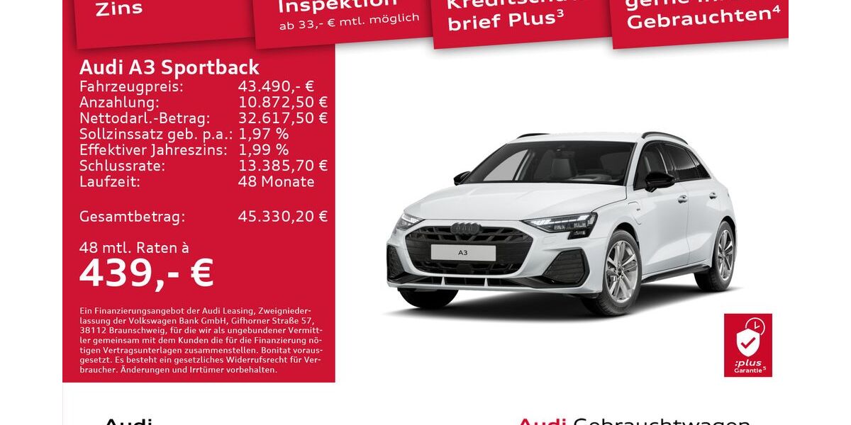 Audi A3 9.253 km 43.490 &euro; Dresden 01169