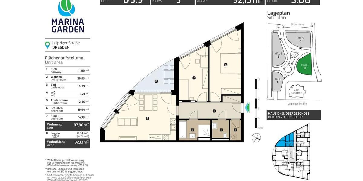 Etagenwohnung Dresden Neustadt - 3 Zimmer, 92 m&sup2;, 1.750&euro; | Angebot:25181797