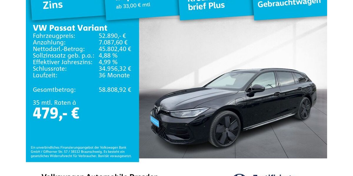 VW Passat Variant 17.319 km 52.890 &euro; Dresden 01067