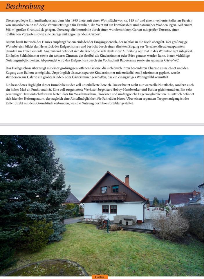 Tolles und gepflegtes Einfamilienhaus in ruhiger Lage