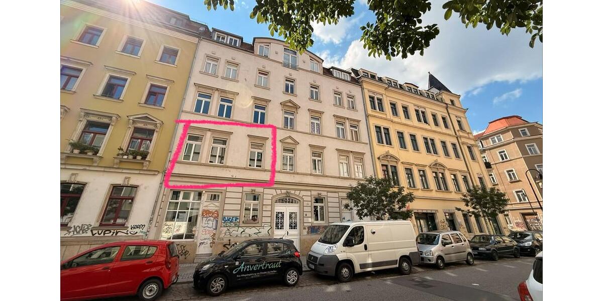 Etagenwohnung Dresden Neustadt - 3 Zimmer, 78 m&sup2;, 279.000&euro; | Angebot:27213224
