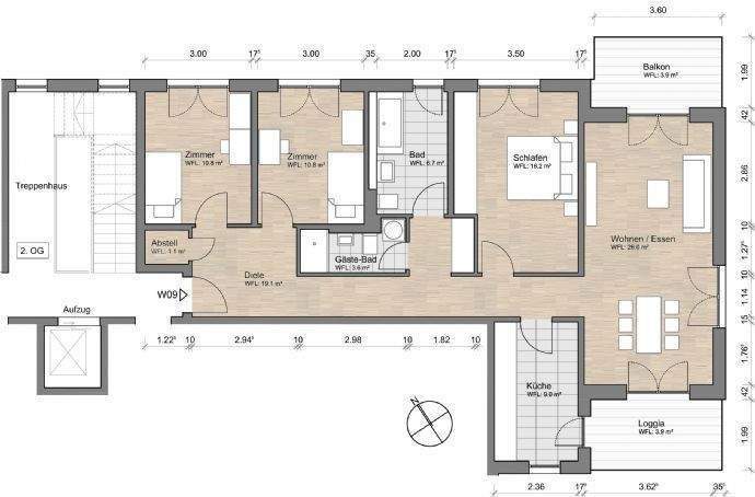 Etagenwohnung Dresden Seidnitz/Dobritz - 4 Zimmer, 111 m&sup2;, 1.600&euro; | Angebot:26499186