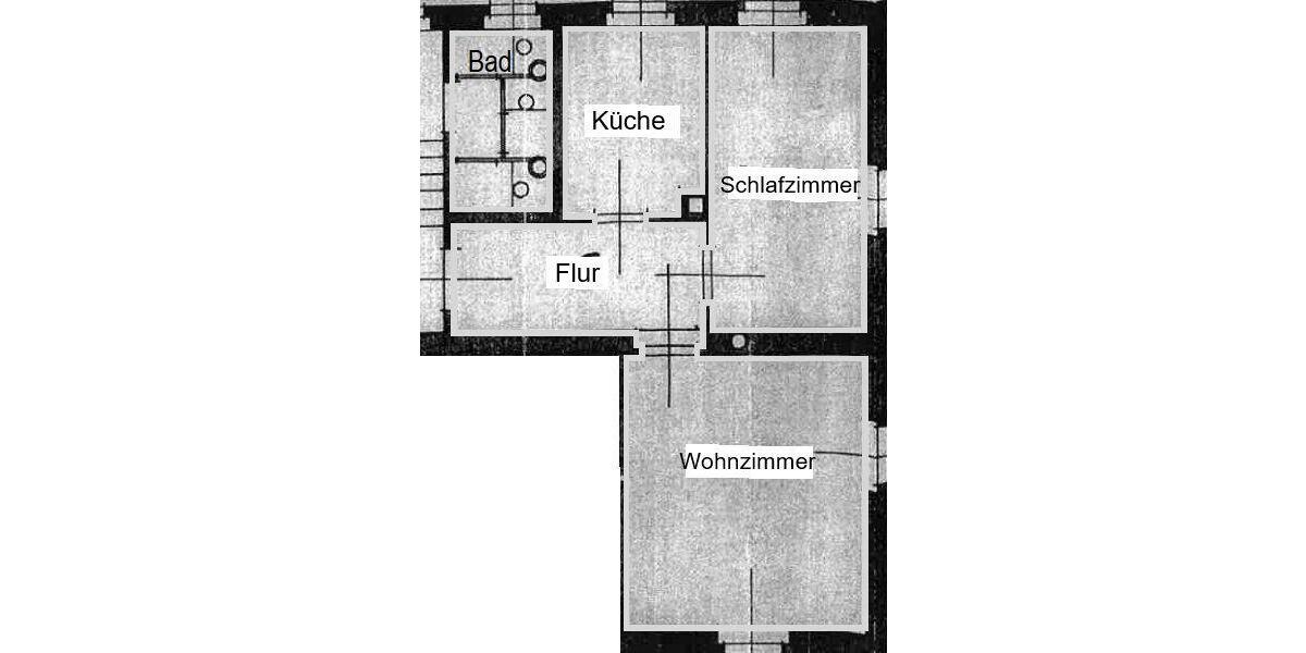 Etagenwohnung Dresden Cotta - 2 Zimmer, 49 m&sup2;, 499&euro; | Angebot:24946773