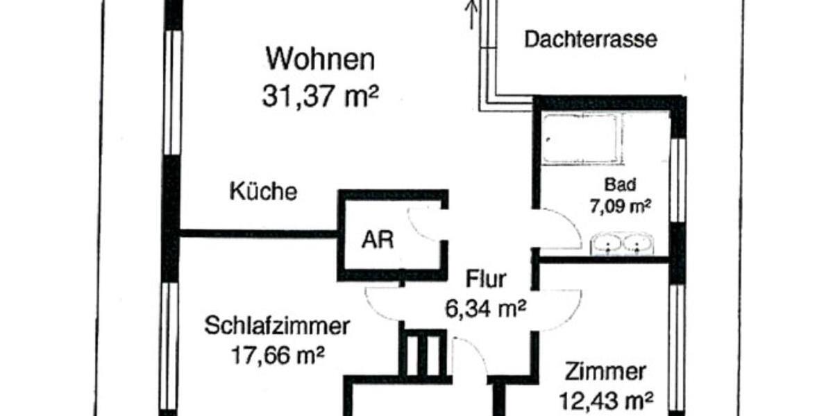Dachgeschoßwohnung Dresden Pieschen - 3 Zimmer, 122 m&sup2;, 2.161&euro; | Angebot:25348829