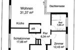 Dachgeschoßwohnung Dresden Pieschen - 3 Zimmer, 122 m&sup2;, 2.161&euro; | Angebot:25348829