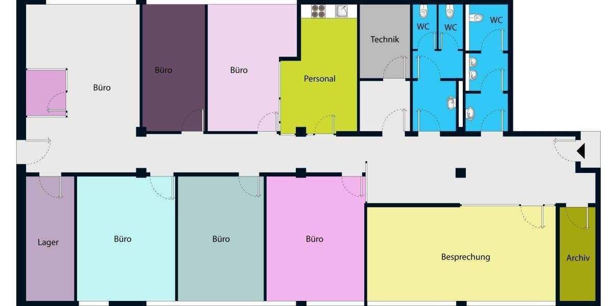 Gewerbeobjekt Dresden Südvorstadt-West - 7 Zimmer, 264 m&sup2;, 2.772&euro; | Angebot:25708996