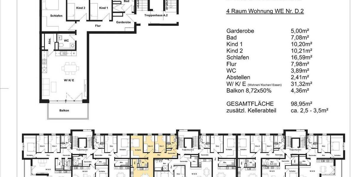 Etagenwohnung Heidenau - 4 Zimmer, 98 m&sup2;, 443.900&euro; | Angebot:26543707