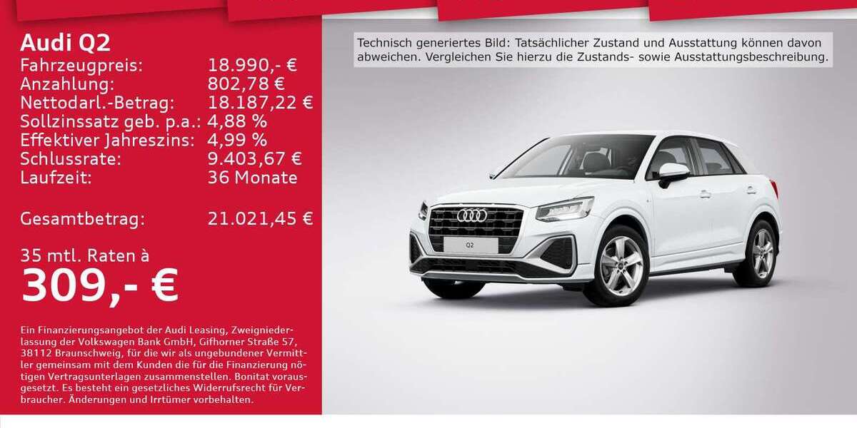 Audi Q2 107.806 km 18.990 &euro; Dresden 01067