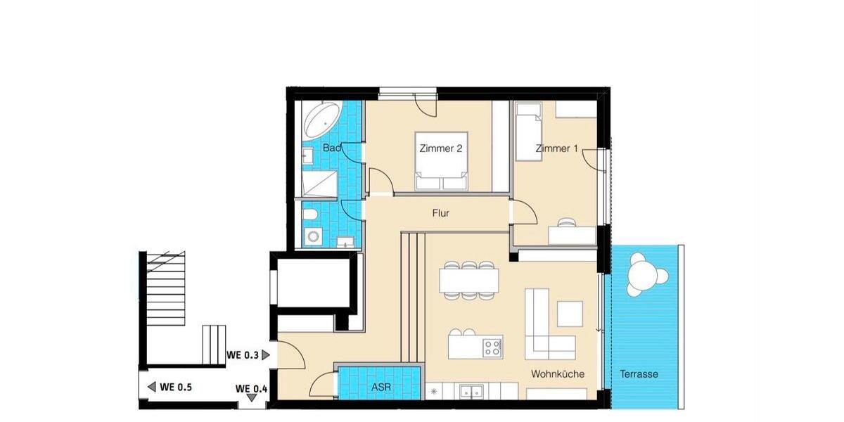 Erdgeschoßwohnung Bannewitz - 3 Zimmer, 100 m&sup2;, 390.000&euro; | Angebot:26941964