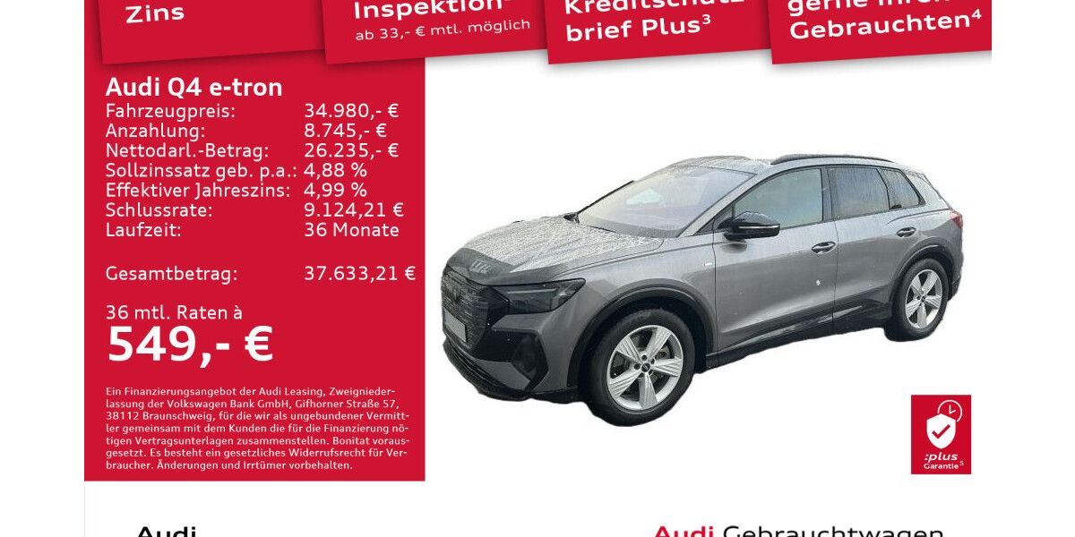 Audi Q4 e-tron 85.438 km 33.490 &euro; Dresden 01169