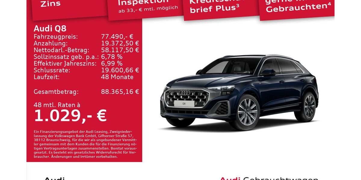 Audi Q8 13.417 km 76.890 &euro; Dresden 01067