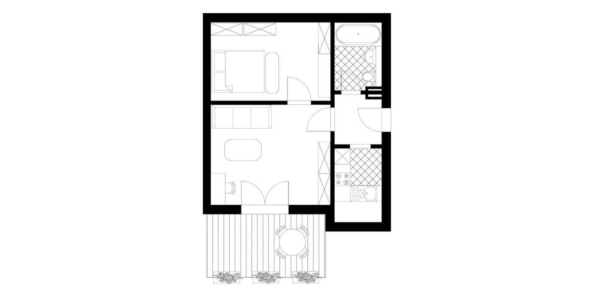 Etagenwohnung Freital Potschappel - 2 Zimmer, 52 m&sup2;, 362&euro; | Angebot:25372930