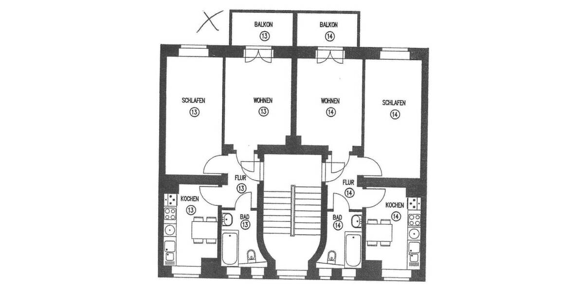 Etagenwohnung Dresden Leipziger Vorstadt - 2 Zimmer, 48 m&sup2;, 155.000&euro; | Angebot:26796959