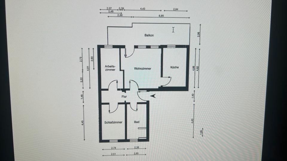 Schöne 3 Raumwohnung in Neusörnewitz 3 zimmer