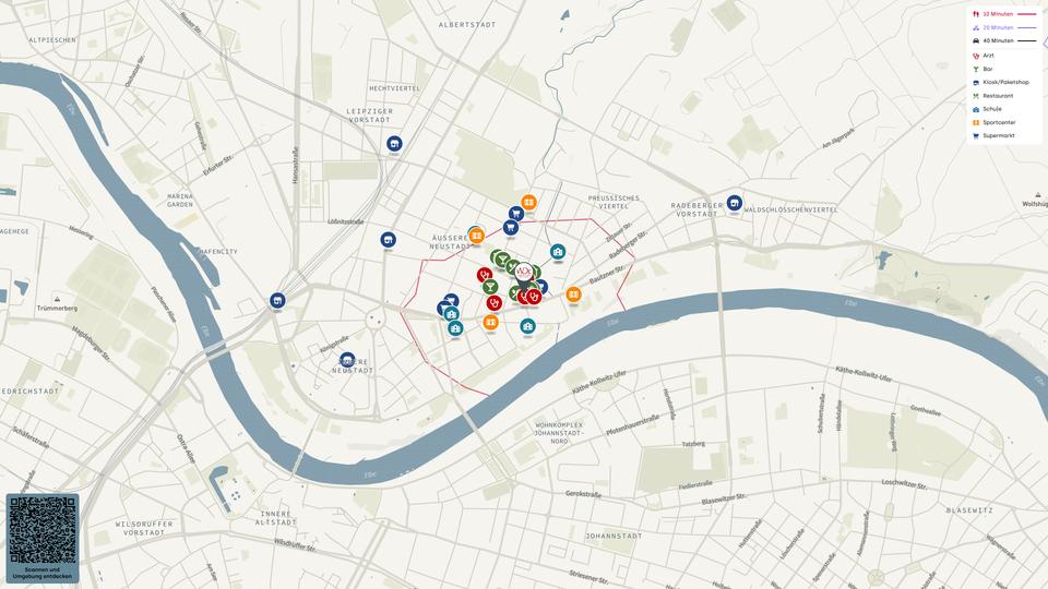 Etagenwohnung Dresden Neustadt - 1 Zimmer, 63 m&sup2;, 855&euro; | Angebot:26620094