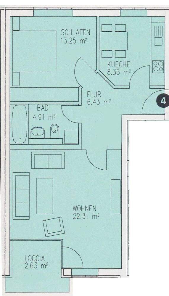 Helle und freundliche 2-Raum-Wohnung im Dresdner Norden! Mit Balkon, Einbauküche, Parkett, Aufzug und Tiefgarage in ruhiger Lage!