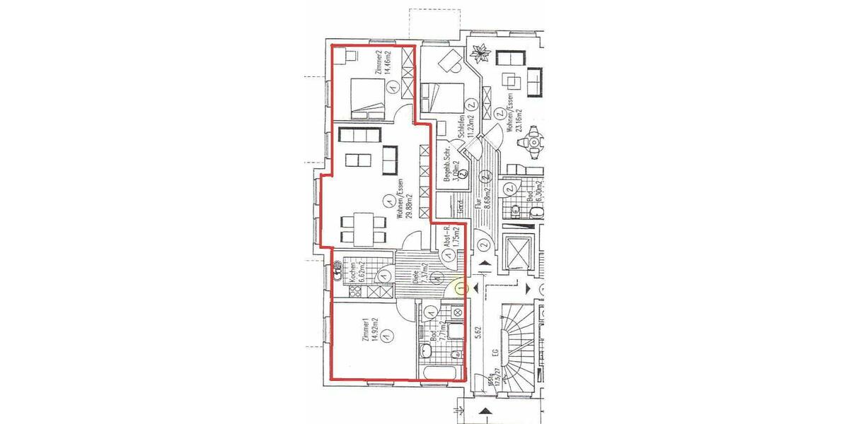 Erdgeschoßwohnung Dresden Blasewitz - 3 Zimmer, 81 m&sup2;, 239.000&euro; | Angebot:26822527