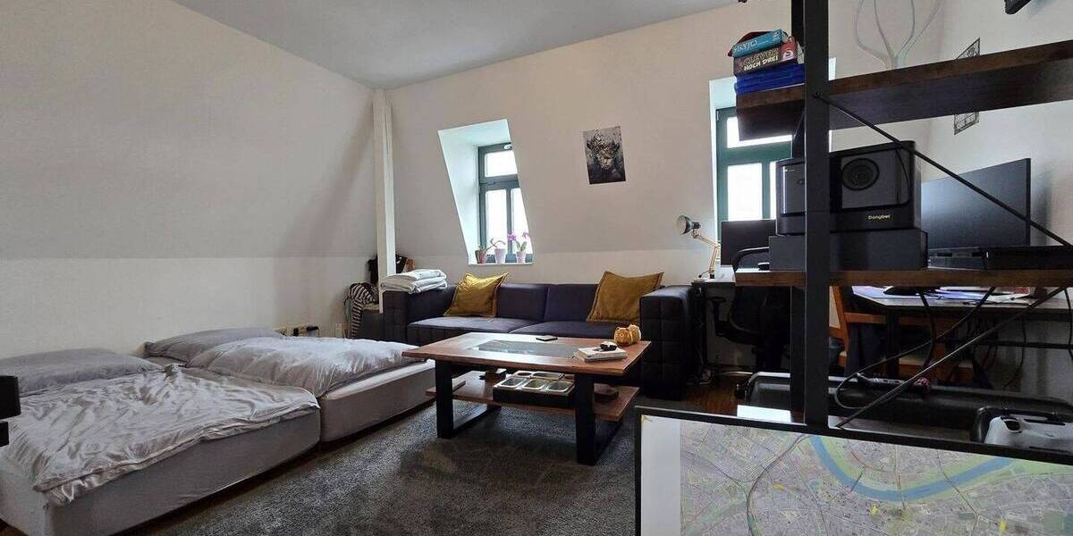 großzügige 2-Zimmer-Dachgeschosswohnung mit BalkonLoggia und EBK (wenn gewünscht) 2 zimmer