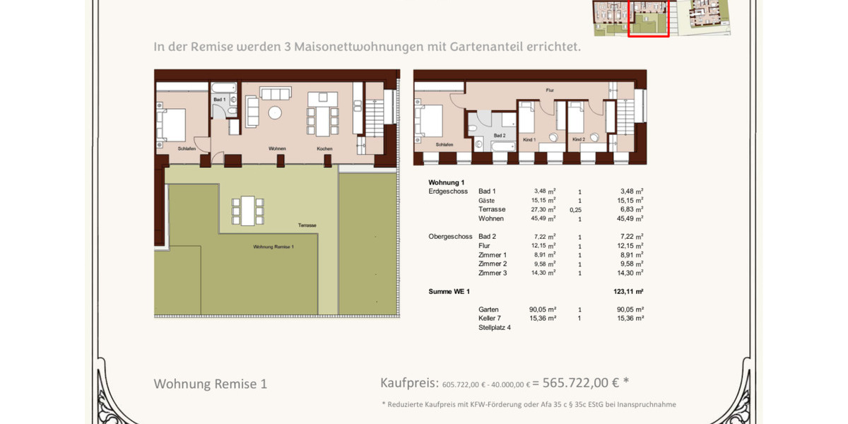 Etagenwohnung Dresden Pieschen - 4 Zimmer, 103 m&sup2;, 427.041&euro; | Angebot:25810428