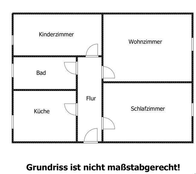 Etagenwohnung Großröhrsdorf - 3 Zimmer, 59 m&sup2;, 455&euro; | Angebot:25798190