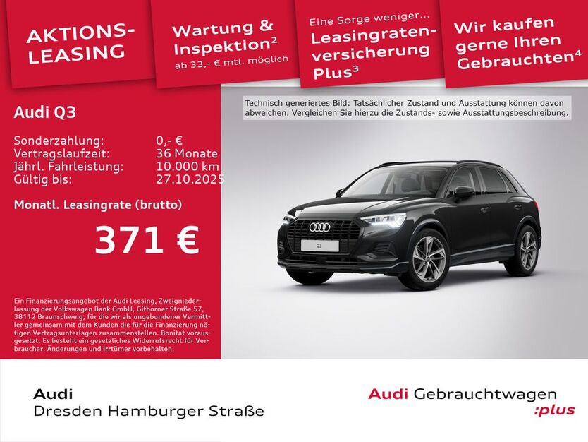 Audi Q3 4.297 km 44.890 € Dresden 01067