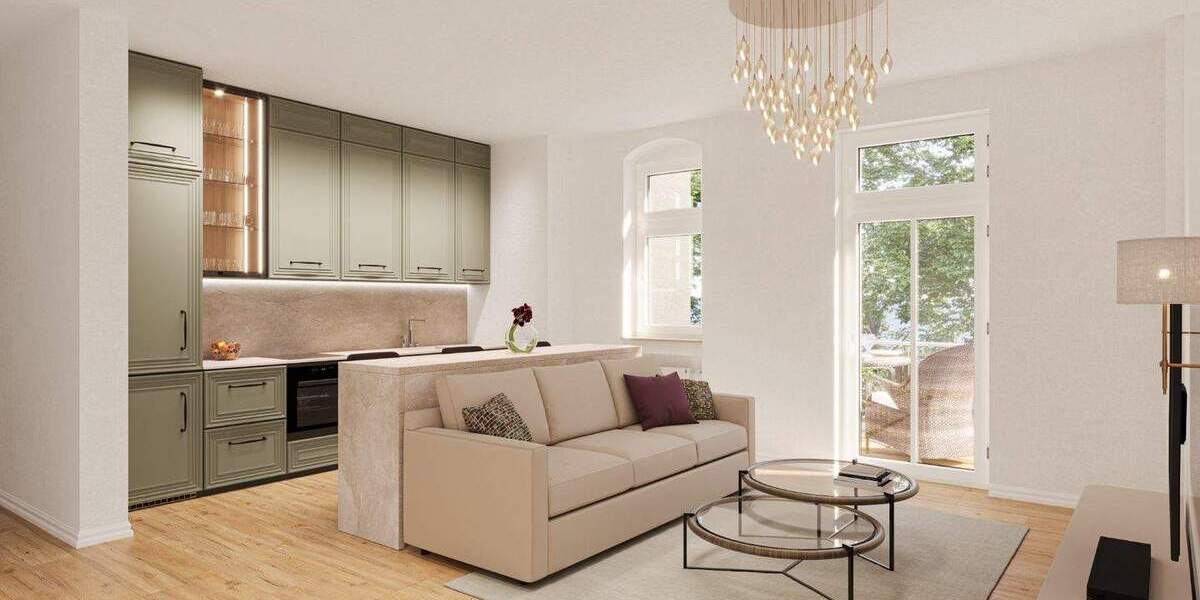 Stilvoll Wohnen, 2. OG mit Aufzug, frisch vom Bauträger: offener Wohnbereich & Balkon zum entspannen 3 zimmer