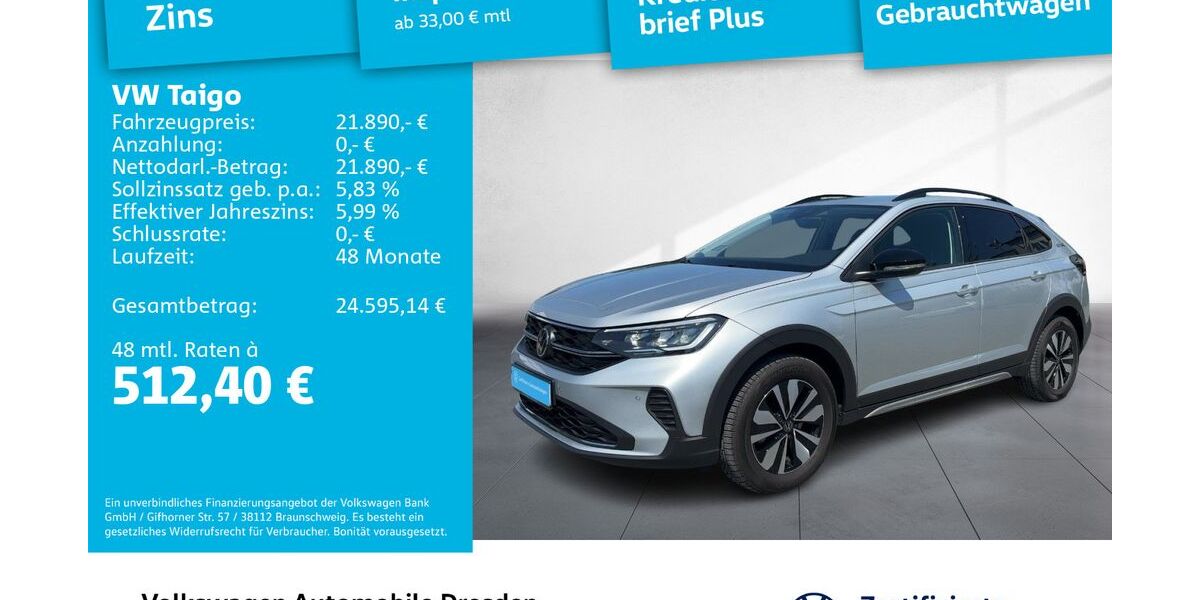 VW Taigo 9.289 km 21.890 &euro; Dresden 01067