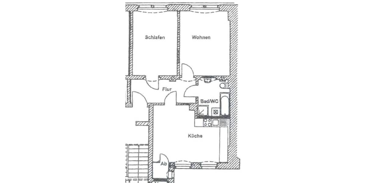 Etagenwohnung Meißen - 2 Zimmer, 70 m&sup2;, 430&euro; | Angebot:26515662