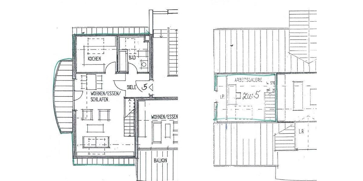 Maisonettenwohnung Dresden Schönfeld-Weißig - 1.5 Zimmer, 49 m&sup2;, 119.000&euro; | Angebot:26946630