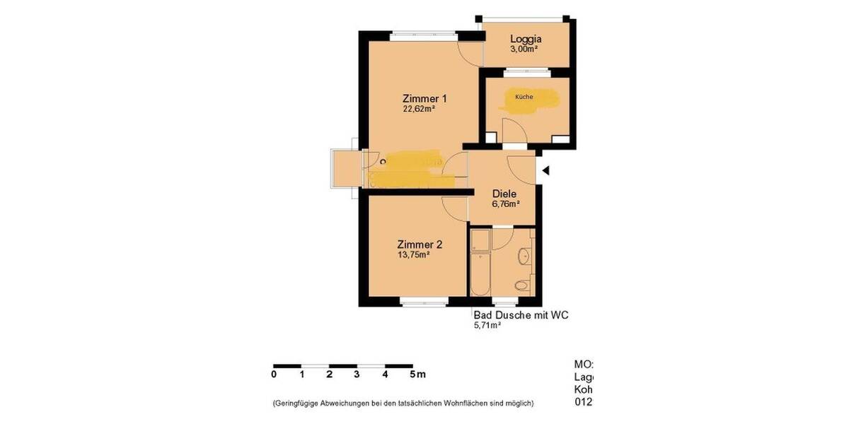 Etagenwohnung Dresden Leubnitz-Neuostra - 2 Zimmer, 57 m&sup2;, 472&euro; | Angebot:26916701