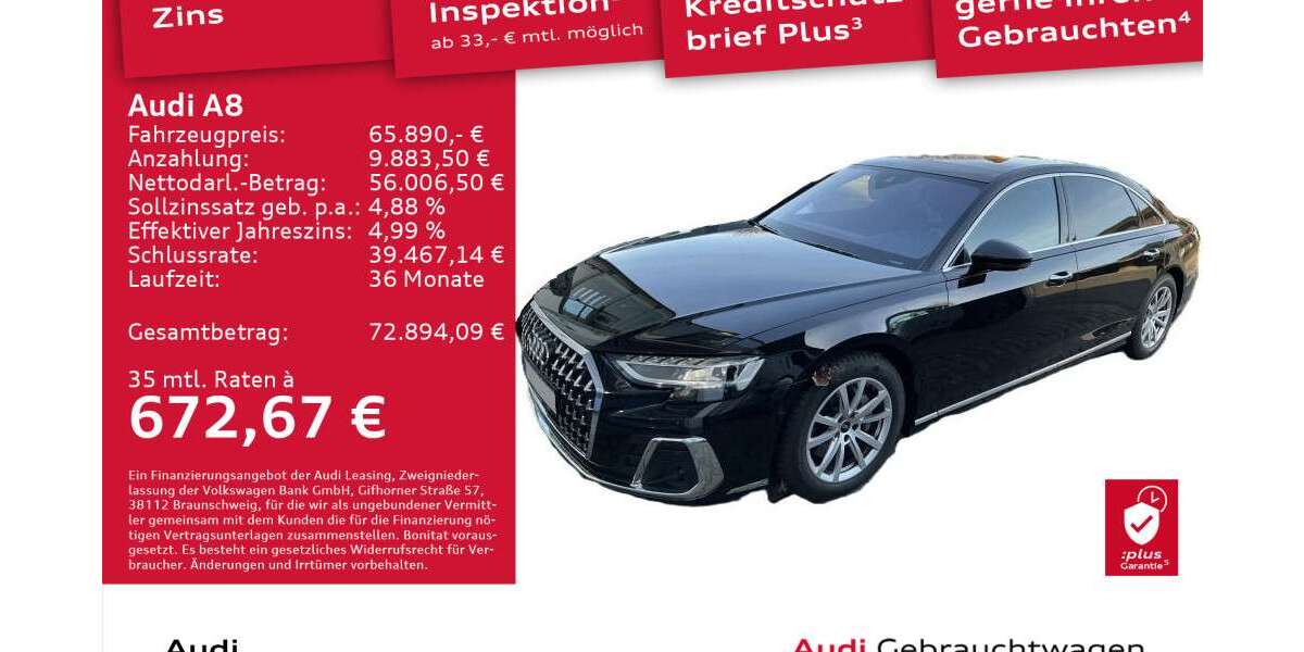Audi A8 54.849 km 65.890 &euro; Dresden 01169
