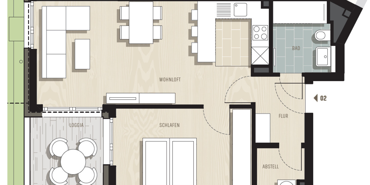 Etagenwohnung Dresden Cotta - 2 Zimmer, 54 m&sup2;, 253.200&euro; | Angebot:25704741