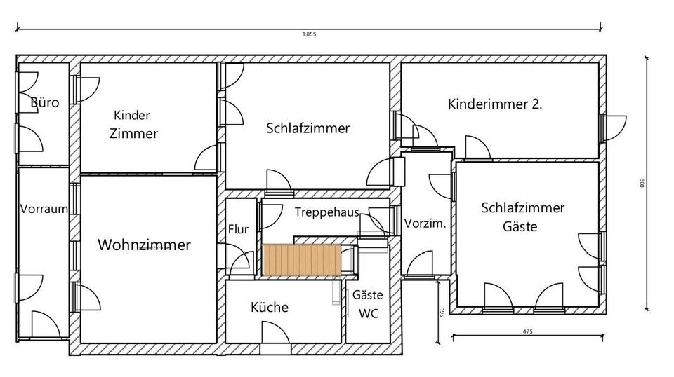 Doppelhaushälfte Dresden Pieschen - 11 Zimmer, 220 m&sup2;, 480.000&euro; | Angebot:26147188