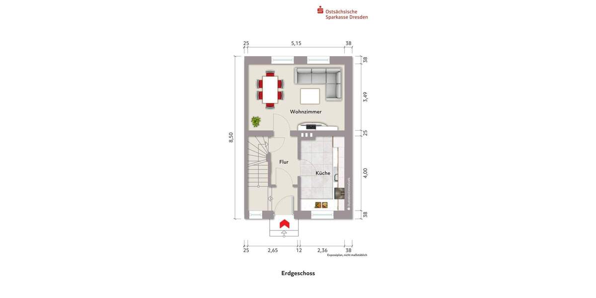 Reihenendhaus Dorfhain - 3 Zimmer, 71 m&sup2;, 105.400&euro; | Angebot:25704977